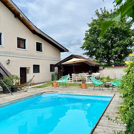 Baeckerhaus - Wohnung Mit Pool Und Garten Gmunden Extérieur photo