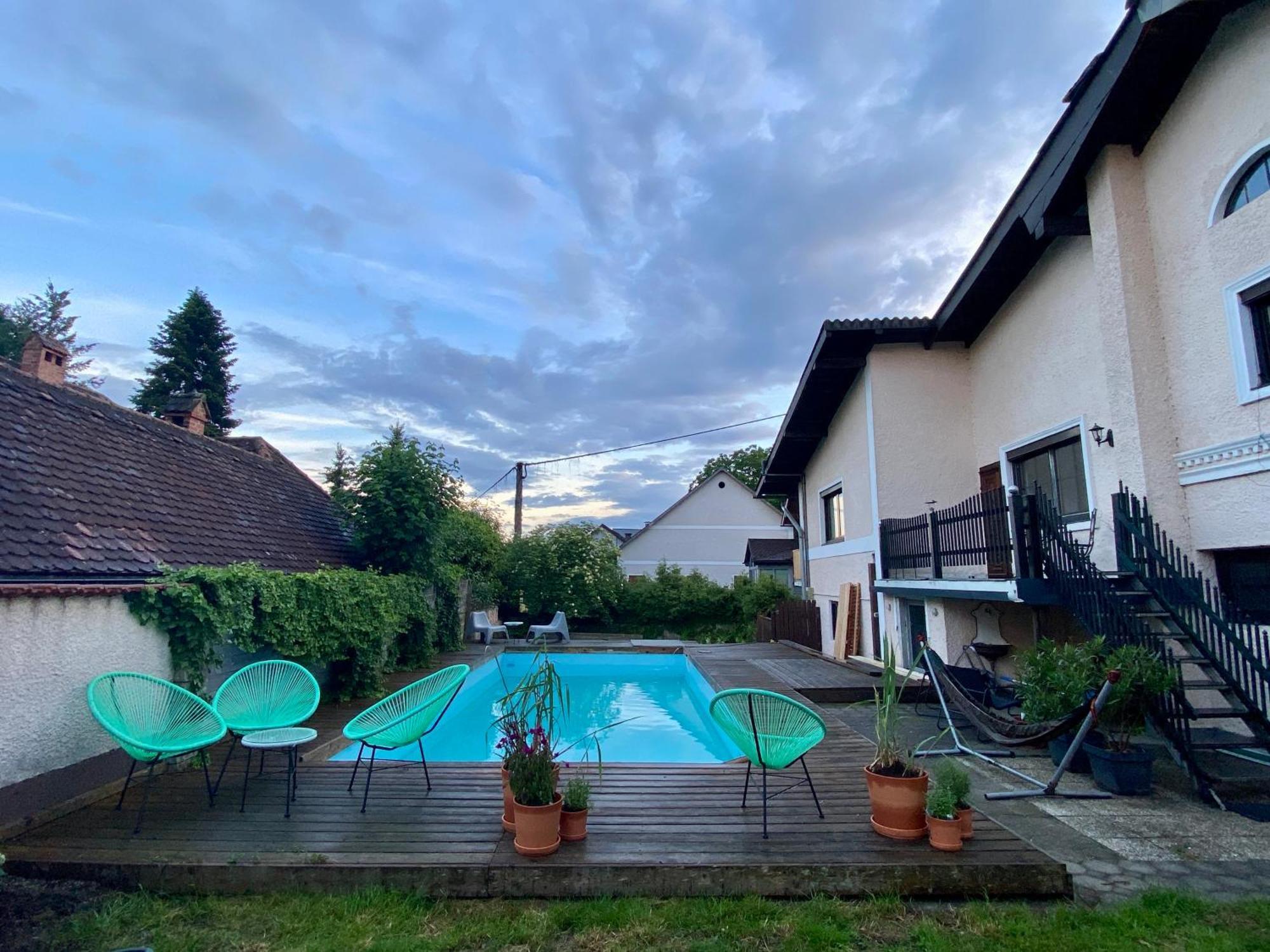 Baeckerhaus - Wohnung Mit Pool Und Garten Gmunden Extérieur photo