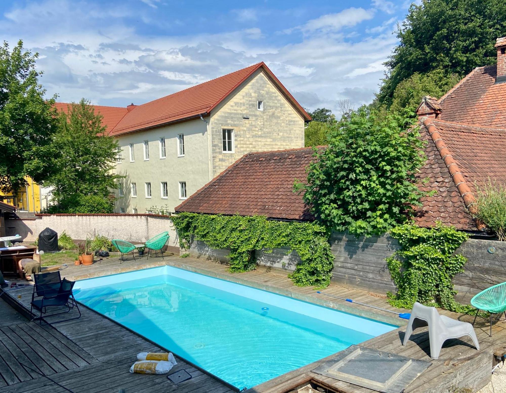 Baeckerhaus - Wohnung Mit Pool Und Garten Gmunden Extérieur photo