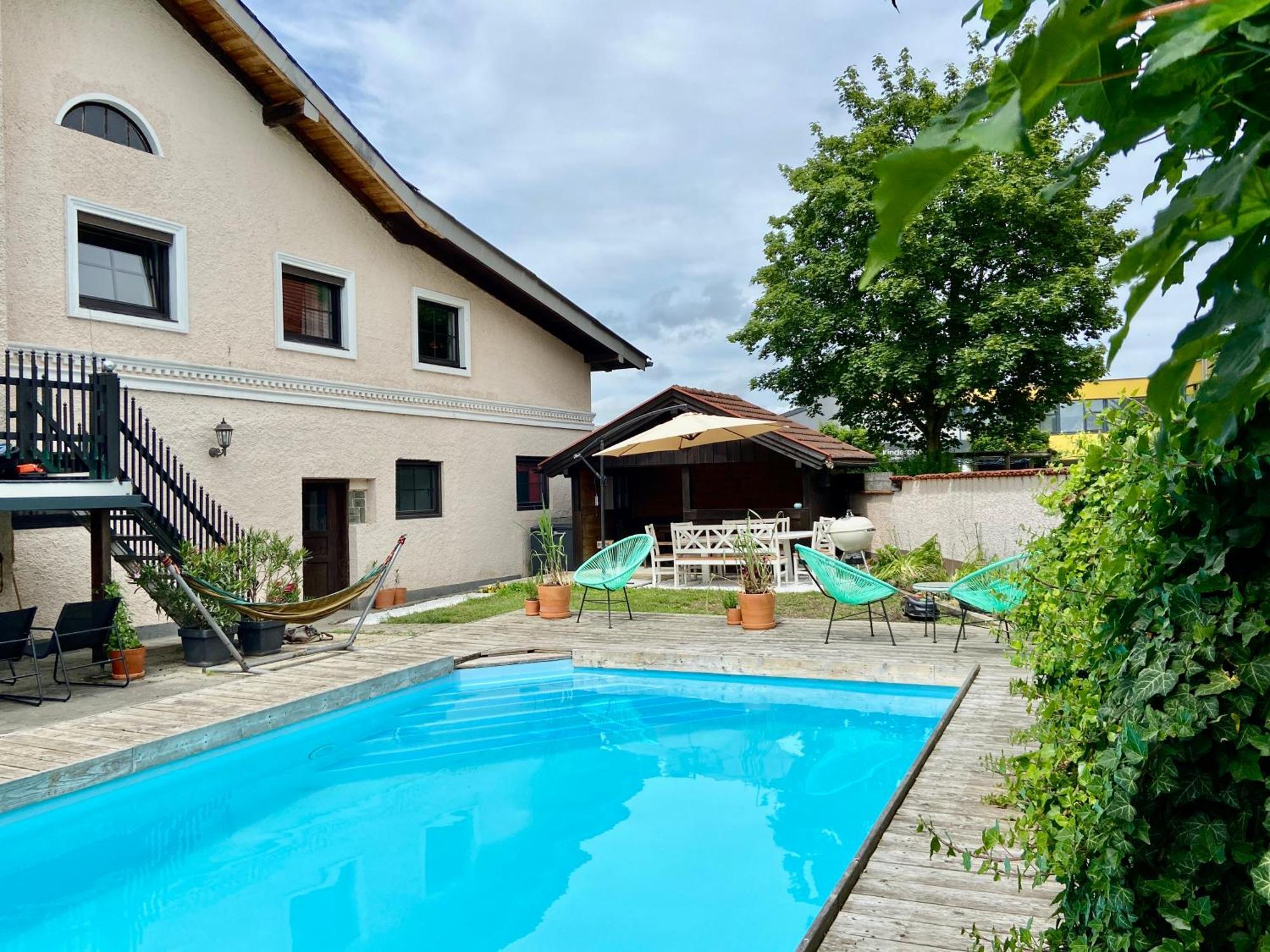 Baeckerhaus - Wohnung Mit Pool Und Garten Gmunden Extérieur photo